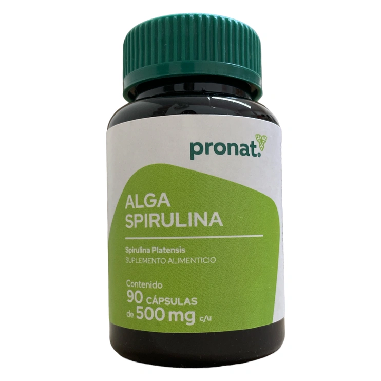 Alga spirulina 90 cápsulas, Foto 1 Figura Fácil