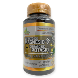 Citrato de magnesio mas citrato de potasio 60 cápsulas, Foto 1 Figura Fácil