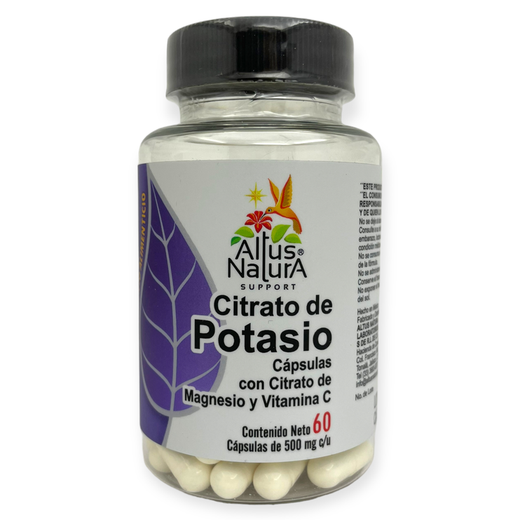 Citrato de potasio 60 cápsulas, Foto 1 Figura Fácil
