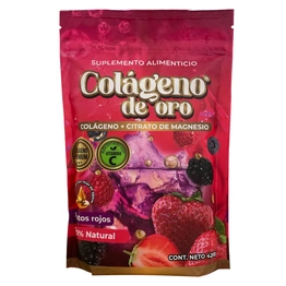 Colágeno de oro con citrato de magensio sabor frutos rojo 420g, Foto 1 Figura Fácil