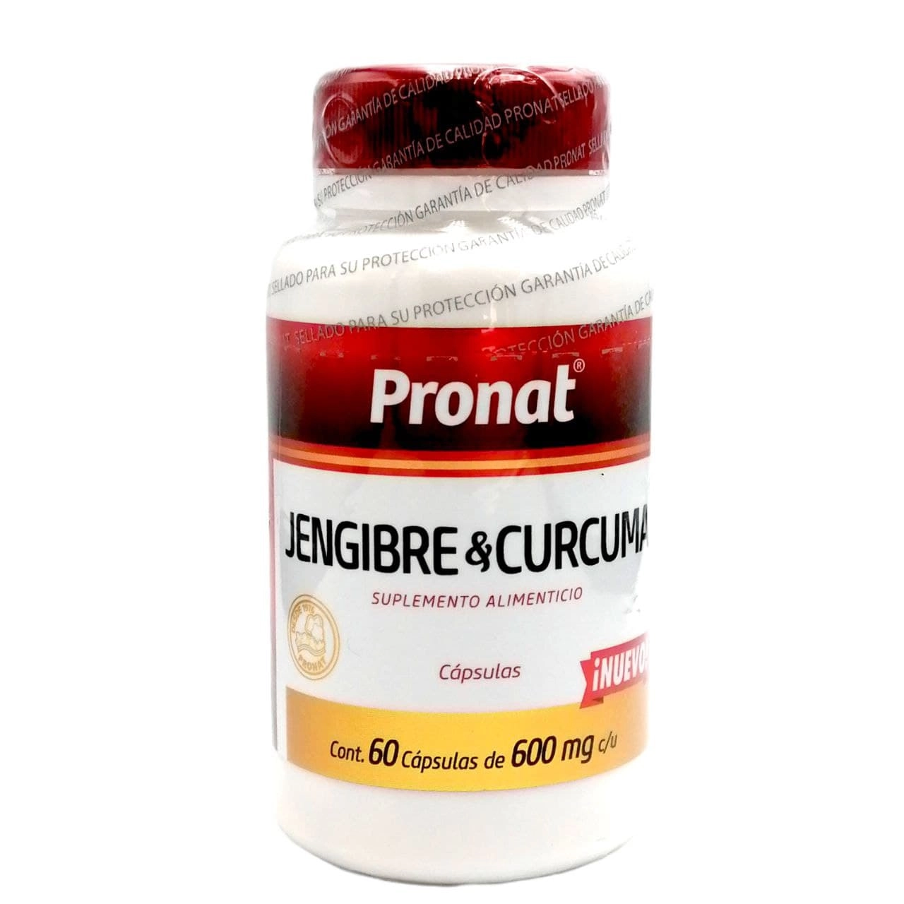 Jengibre y Curcuma Pronat 60 capsulaS, Foto 1 Figura Fácil