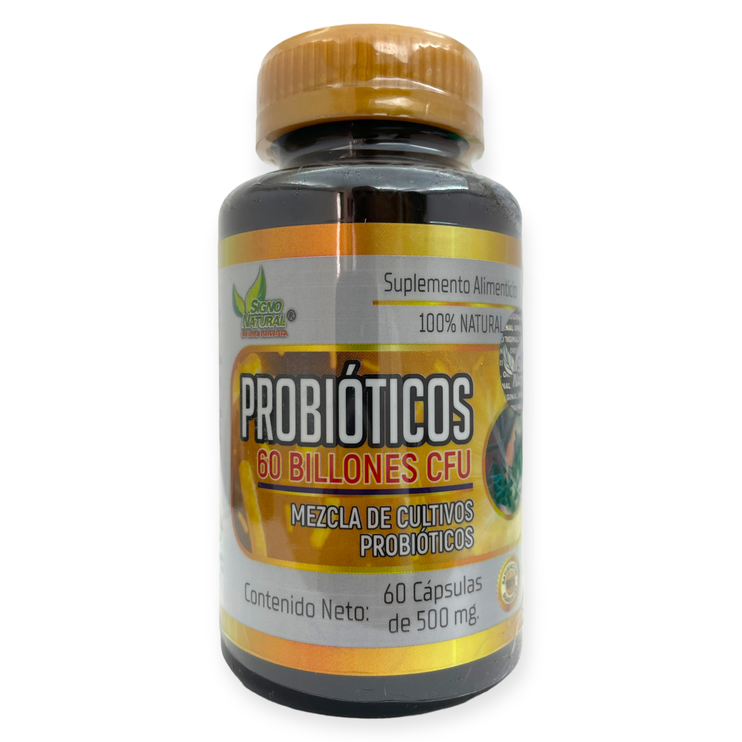 Probioticos 60 billones CFU 60 cápsulas, Foto 1 Figura Fácil