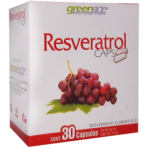 Resveratrol 30 cápsulas Greenside, Foto 1 Figura Fácil